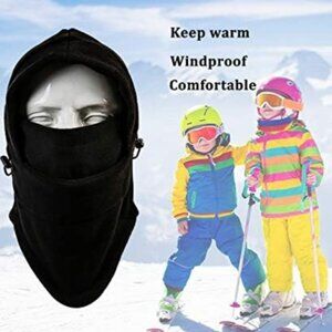 Kid's Winter Hat/Balaclava Ski Mask Windproof, Warm &Adjustable w/ Fleece Lining